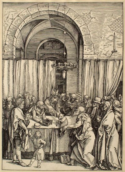 Życie Marii Panny: Ofiara Joachima odrzucona autorstwa Albrecht Dürer