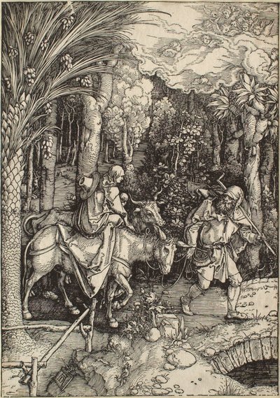 Życie Marii Dziewicy: Ucieczka do Egiptu autorstwa Albrecht Dürer