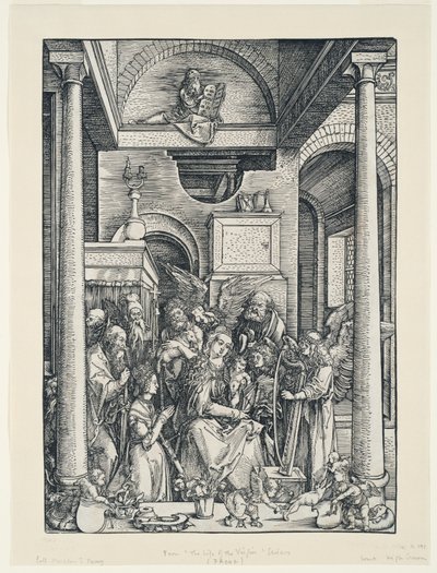 Życie Marii Panny: Uwielbienie Marii Panny autorstwa Albrecht Dürer