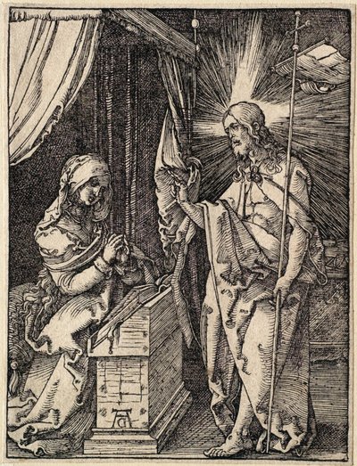 Mała Pasja: Chrystus ukazuje się swojej matce autorstwa Albrecht Dürer