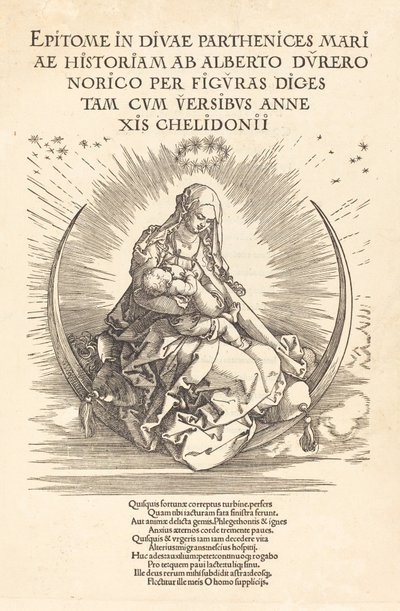 Madonna na Półksiężycu, 15101511. autorstwa Albrecht Dürer