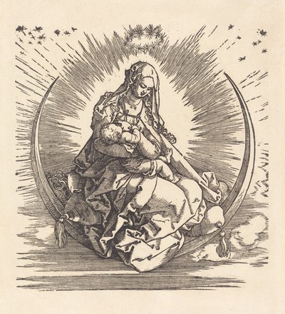 Madonna na Półksiężycu, 15101511. autorstwa Albrecht Dürer