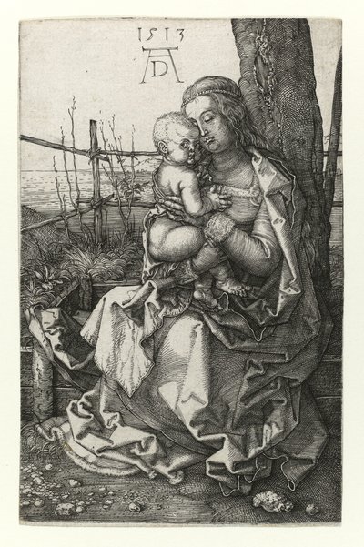 Madonna siedząca przy drzewie, 1513 autorstwa Albrecht Dürer