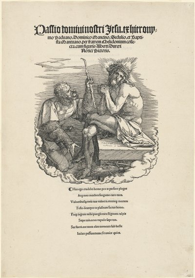 Człowiek Boleści wyśmiewany przez żołnierza autorstwa Albrecht Dürer