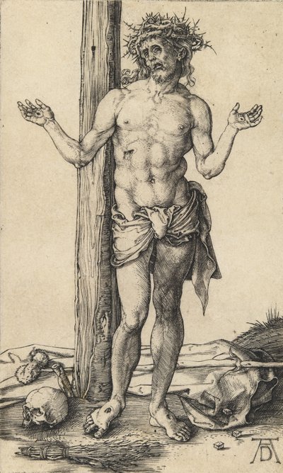 Mąż boleści z wyciągniętymi ramionami, ok. 1930 r. 1500. autorstwa Albrecht Dürer