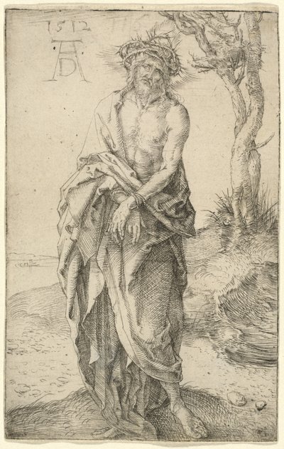 Mąż boleści ze związanymi rękami autorstwa Albrecht Dürer