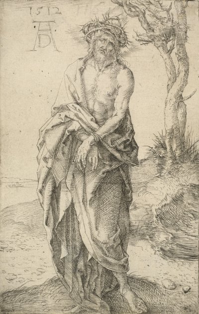 Mąż boleści ze związanymi rękami, 1512. autorstwa Albrecht Dürer