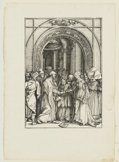 Zaślubiny Marii Panny autorstwa Albrecht Dürer