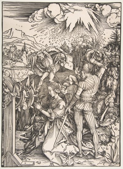 Męczeństwo św. Katarzyny. autorstwa Albrecht Dürer