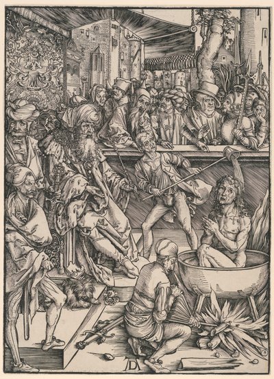 Męczeństwo św. Jana, z Apokalipsy autorstwa Albrecht Dürer