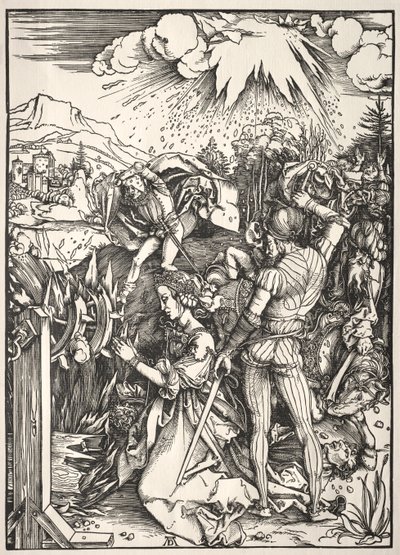 Męczeństwo św. Katarzyny. autorstwa Albrecht Dürer