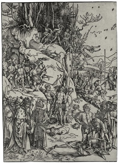 Męczeństwo dziesięciu tysięcy, 1497 autorstwa Albrecht Dürer