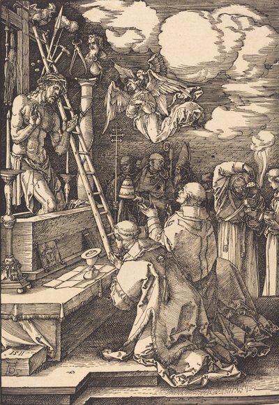 Msza św. Grzegorza, 1511. autorstwa Albrecht Dürer