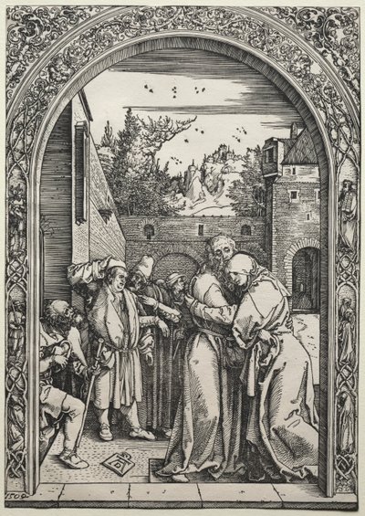Spotkanie Joachima i Anny przy Złotej Bramie, 1504. autorstwa Albrecht Dürer