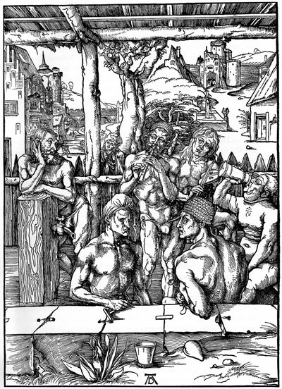 Kąpiel męska, 1497-1498, 1936 autorstwa Albrecht Dürer