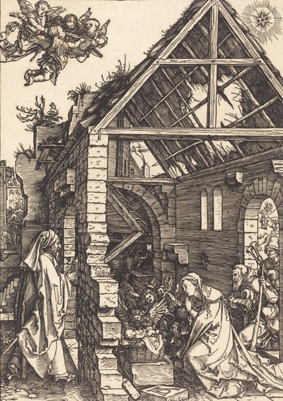 Narodzenia, c. 15021504. autorstwa Albrecht Dürer