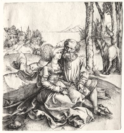Oferta miłości (lub źle dobrana para) autorstwa Albrecht Dürer