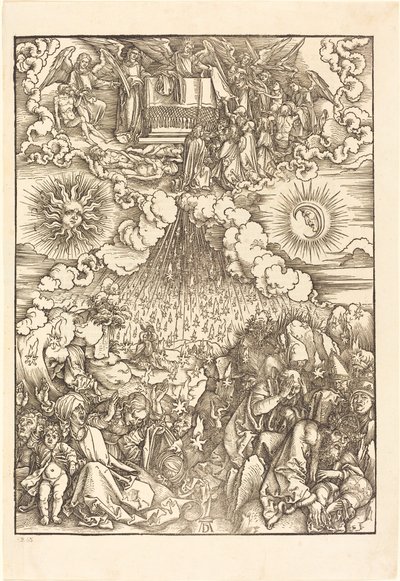 Otwarcie piątej i szóstej pieczęci autorstwa Albrecht Dürer