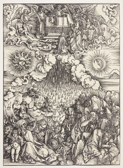 Otwarcie piątej i szóstej pieczęci autorstwa Albrecht Dürer