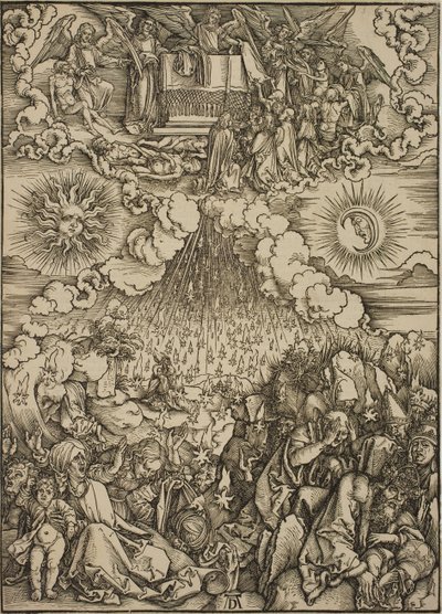 Otwarcie piątej i szóstej pieczęci autorstwa Albrecht Dürer