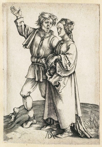 Chłop i jego żona autorstwa Albrecht Dürer
