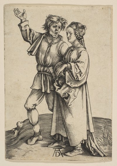 Chłop i jego żona, ca. 1497. autorstwa Albrecht Dürer