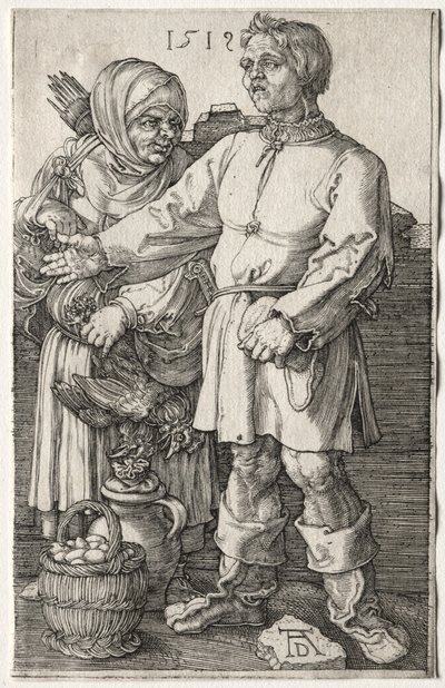 Chłopi na Rynku, 1519. autorstwa Albrecht Dürer