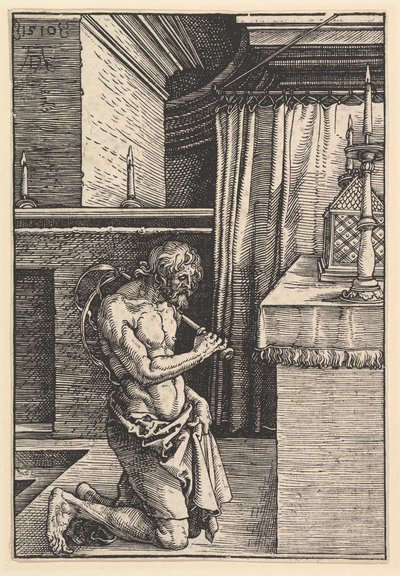 Pokutnik, 1510. autorstwa Albrecht Dürer