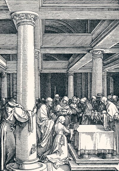 Ofiarowanie Chrystusa w Świątyni, 1506 1906 autorstwa Albrecht Dürer