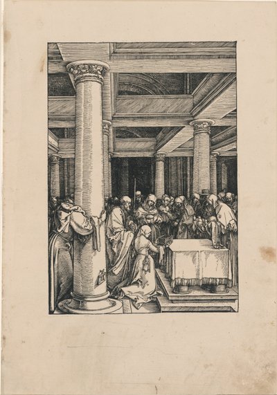 Ofiarowanie Chrystusa w świątyni, z Życia Dziewicy autorstwa Albrecht Dürer