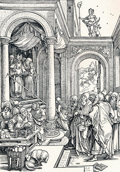 Ofiarowanie Dziewicy w Świątyni, 1506 1906 autorstwa Albrecht Dürer