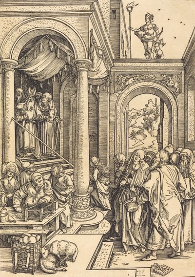 Ofiarowanie Matki Boskiej w Świątyni, ok. 1930 r. 15021503. autorstwa Albrecht Dürer