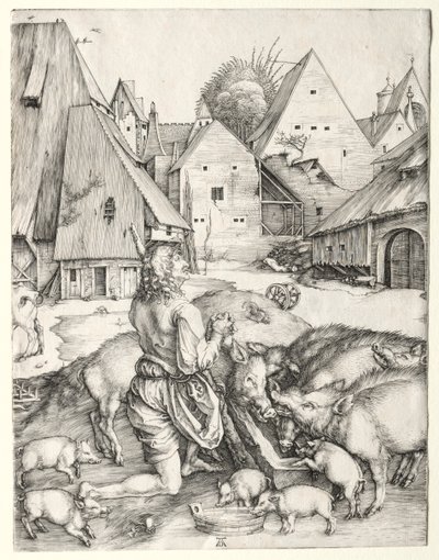 Syn marnotrawny autorstwa Albrecht Dürer