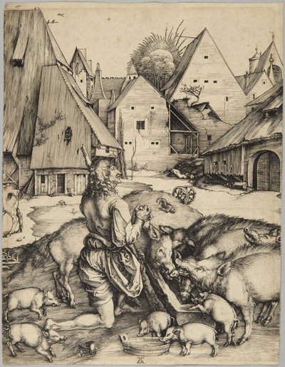 Syn marnotrawny autorstwa Albrecht Dürer