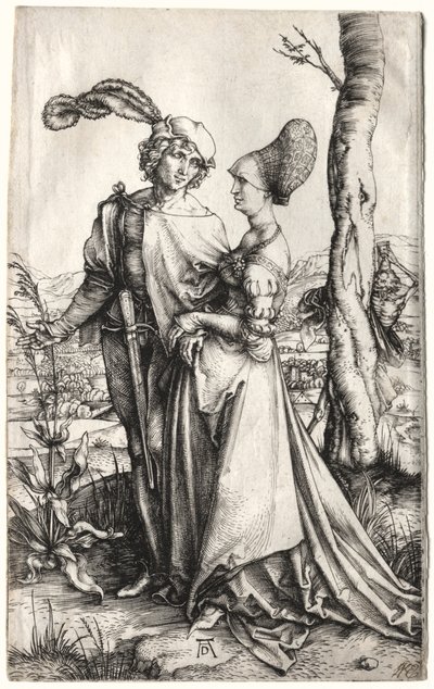 Promenada, ok. godz. 1497. autorstwa Albrecht Dürer