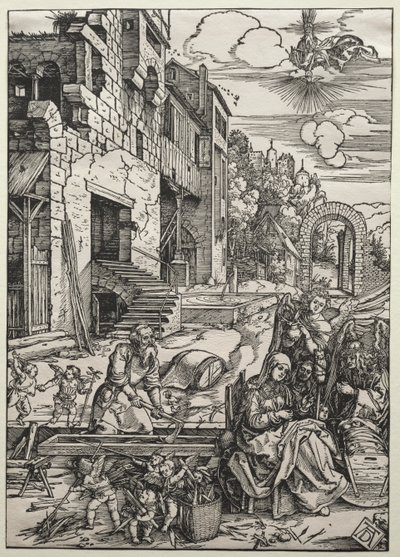 Odpoczynek w Egipcie autorstwa Albrecht Dürer