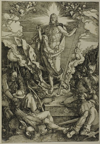 Zmartwychwstanie, z Wielkiej Męki autorstwa Albrecht Dürer