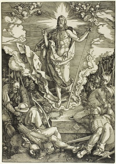 Zmartwychwstanie, z Wielkiej Męki autorstwa Albrecht Dürer