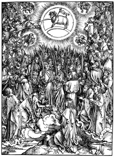 Apokalipsa św. Jana, ok. 1498 r. autorstwa Albrecht Dürer