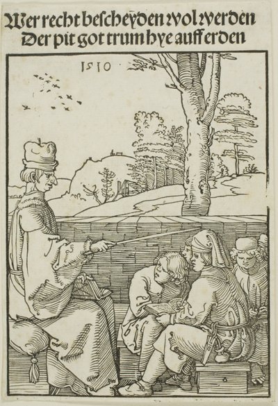 Nauczyciel w szkole autorstwa Albrecht Dürer