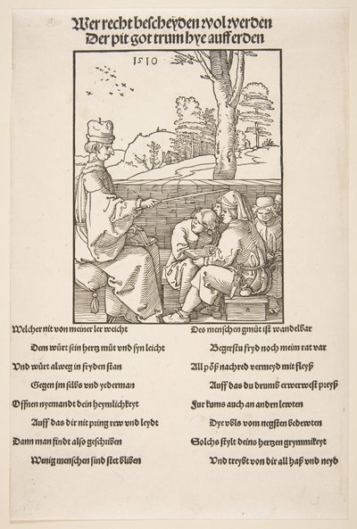 Nauczyciel.n.d. autorstwa Albrecht Dürer