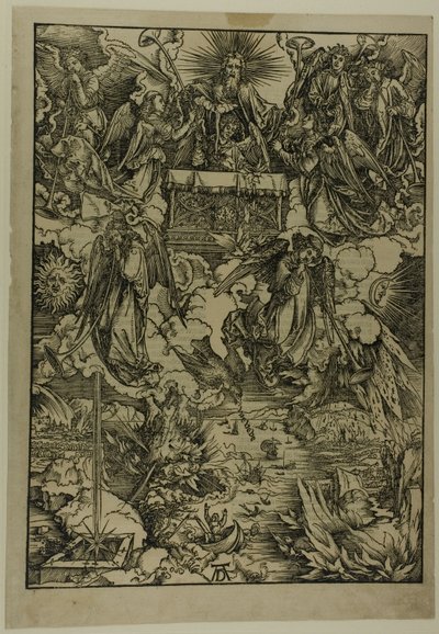 Siedem trąb z „Apokalipsy” autorstwa Albrecht Dürer