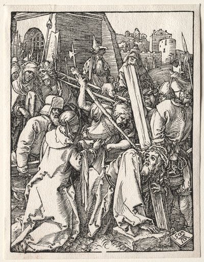 Mała pasja: Chrystus niosący krzyż autorstwa Albrecht Dürer