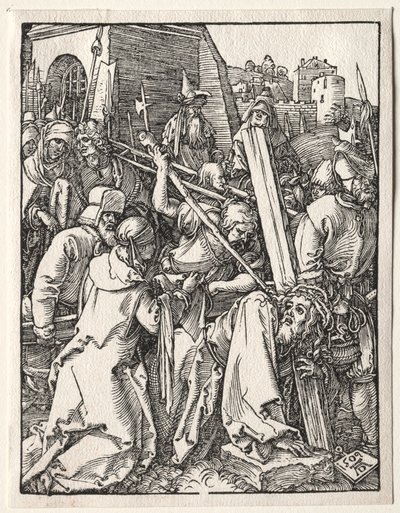 Mała pasja: Chrystus niosący krzyż, 1509. autorstwa Albrecht Dürer