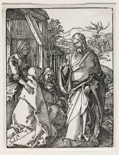 Mała pasja: Chrystus żegna się z Dziewicą autorstwa Albrecht Dürer