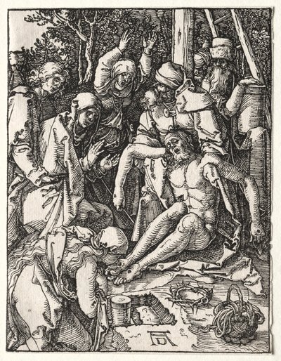 Mała pasja: Opłakiwanie, c. 1509-1510. autorstwa Albrecht Dürer