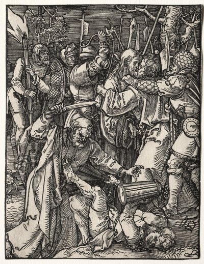Mała pasja: zdrada Chrystusa. autorstwa Albrecht Dürer