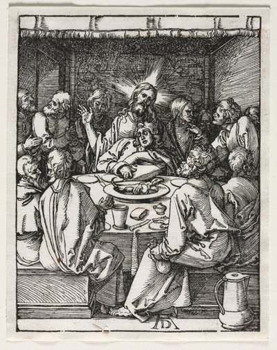 Mała pasja: Ostatnia Wieczerza. autorstwa Albrecht Dürer