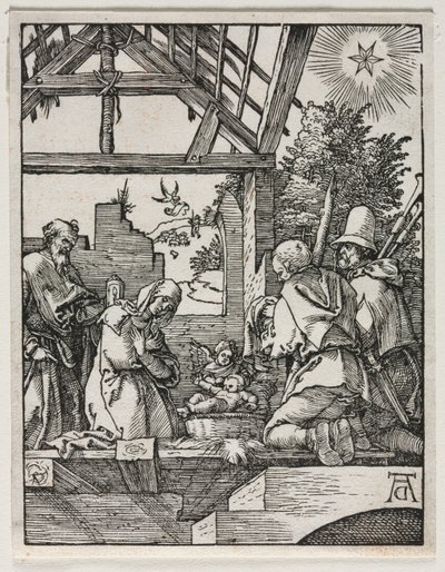 Mała pasja: Narodzenia. autorstwa Albrecht Dürer