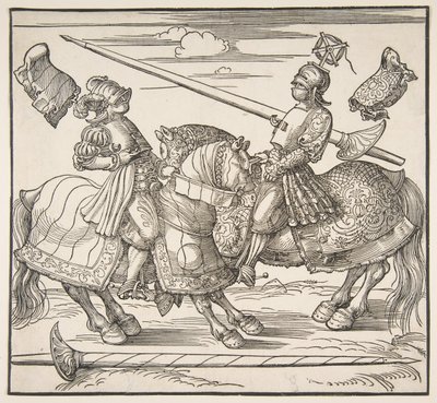 Turniej Konny, ok. godz. 151718. autorstwa Albrecht Dürer